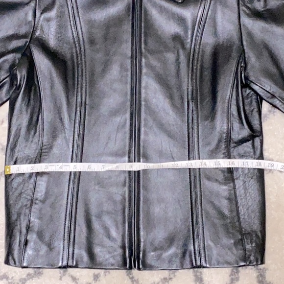 Black Faux Leather Jacket - Picture 2 of 8